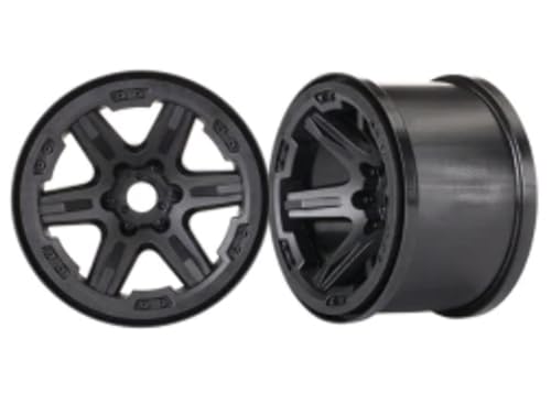 Jantes Traxxas 3.8 noires 17mm TRX8671 par paire pour voiture RC