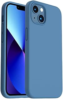 ORNARTO Shockproof Liquid Silicone Designed for iPhone 13 Case Gel Rubber Full Body Protection Anti-Shock Cover Case Drop Protection 6.1inch-Black