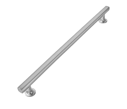 khtumeware 1-Pack Appliance Handle Pull Brushed Satin Nickel Heavy-Duty Solid Cabinet Pulls,12Inch(305mm) Hole Center,Drawer Pulls Square pulls Cabinet Hardware Kitchen Bathroom Dressing Table,