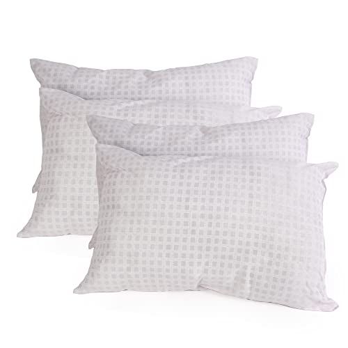 Nod Off Pack Of 4 Luxury Super Soft Down Alternative Bed Pillows - Poly-Cotton Case Hypoallergenic and Dust Mite Resistant, Ultra bounce Sleeping Pillows Suitable for Back and Side Sleepers