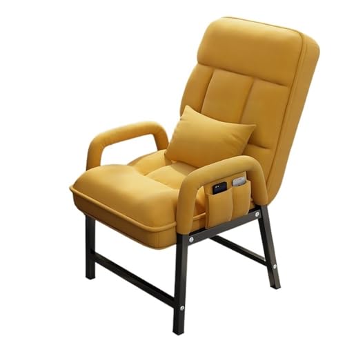 Waiting Room Side Office Home Desk Chair Cloth Ergonomic Offices Chairs For Reception Offices Meeting Conference(Yellow)