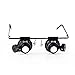 Feilx Head-Mounted Magnifier, 2 LED Lights, Hands-Free Reading Magnifier for Reading, Jewelry Magnifier, Electronic Repair Ideal Aide for Reading