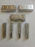 Pure Lead Ingot Bars, 99.9% Soft Lead, 5lbs Total Weight, LEE Stamped, Clean Industrial Grade