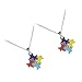 Amosfun Lot de 2 colliers de sensibilisation autisme - Puzzle de sensibilisation - Pendentif en émail - Collier autisme - Bijou autiste - Cadeau pour homme