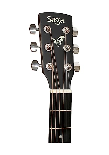 Image of Saga SF-600C Dreadnought Acoustic Cutaway Guitar (Sunburst)