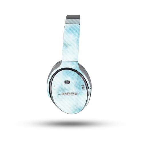 Image of MightySkins Carbon Fiber Skin Compatible with Bose QuietComfort 35 II Headphones - Blue Marble | Protective, Durable Textured Carbon Fiber Finish | Easy to Apply