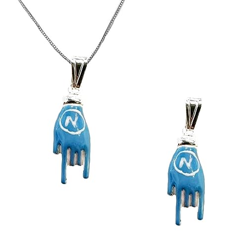 Collier corne scaramantica en argent 925 porte-bonheur pour homme et femme