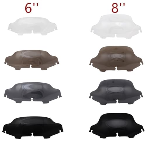 Pare-brise moto Electra Glide 1996-2013 saute-vent 6 et 8 pouces wave - 2