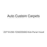 Auto Custom Carpets 22718-230-123000000 1967-1972 Chevrolet K20 Suburban Kick-Panel-Einsätze mit Karton, 12 dunkle Sattelschlaufen