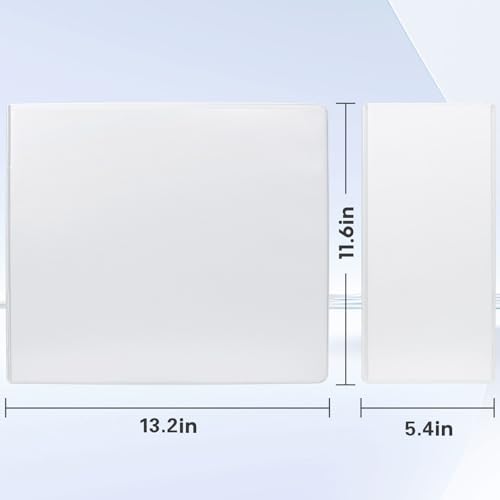 COMIX Durable 5 Inch D-Ring 3 Ring Binder with Clear View Cover by Comix - Image 3