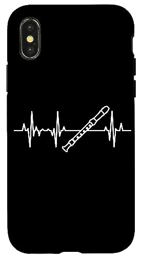 Flûte traversière Flûtiste Flûte à bec Coque pour iPhone X/XS