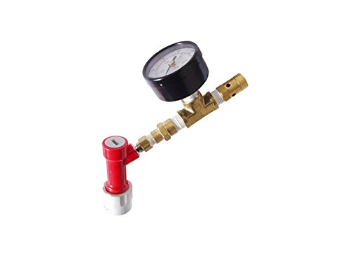 Pin Lock QD Adjustable Pressure Relief Valve W/Pressure Gauge