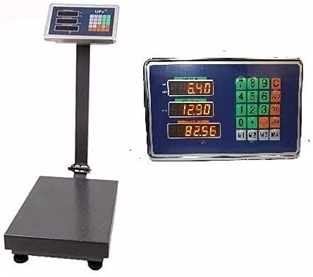 AQSON Digital Weight Scale 500kg; Parcel Scale Postal Scales Platform Scales Digital LCD Display 90 ° Folding Adjustable Background Lighting Industrial Scale (Size : 500KG)