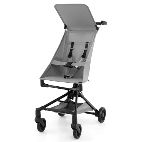 BABY JOY Lightweight Compact Travel Stroller (Gray)