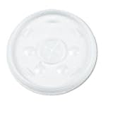 212 Main Plastic Lids- for 12-oz. Hot/Cold Foam Cups- Slip-Thru Lid- WE- 1000/Carton