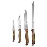 1 cuchillo de chef, 1 cuchillo jamonero, 1 cuchillo multiusos, 1 cuchillo pelador