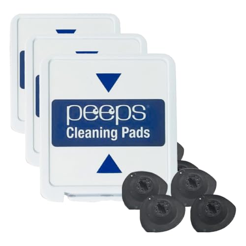 Image of Peeps Replacement Pads - for Eyeglasses, Reading Glasses, and More - Lens Cleaner with Carbon Microfiber Tech - 1 Count (Pack of 3)