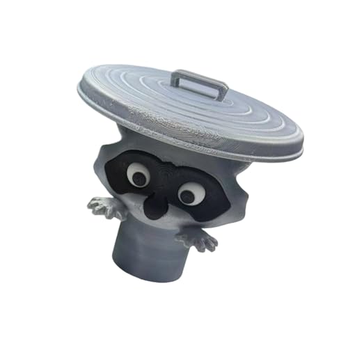 CATHATRR Playful Raccoons Bathroom Organizers Shelf Creative Decors Easy Mounting Tool Release Assembly Animal Shape Bathroom Organizers