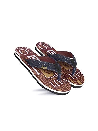 Image of AADI Men's Textile Casual Flip Flop & Slippers