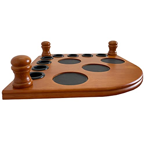 image for GACCO BILLIARDS Floor Pool Cue Rack Hold 8 Cue Sticks & Billiard Acces