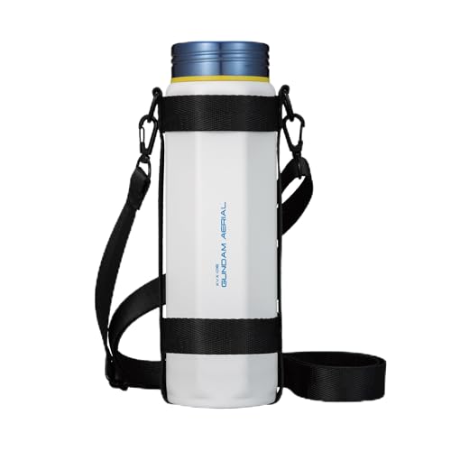 シービージャパン 水筒 [ 機動戦士ガンダム 水星の魔女 ガンダム・エアリアル ] 直飲み 真空断熱 2層構造 460ml 肩掛けできるショルダー付き専用ホルダー オクタボトル