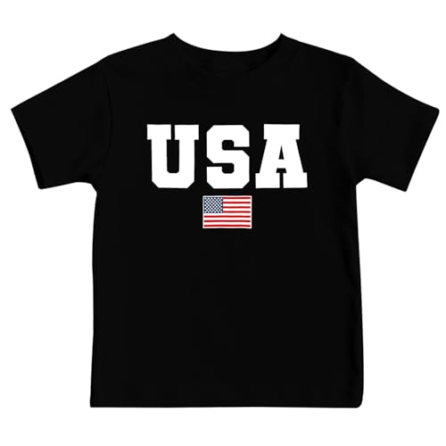 Image of 4th of July Shirts Toddler Boys Girls American Flag USA T-Shirt Kids Patriotic Tee Tops