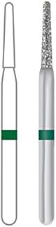 Dentsply 471207 Midwest Multi-Use Diamond Bur, Taper Round End, Coarse, Friction Grip, 1.2 mm Diameter, 8 mm Length (Pack of 5)