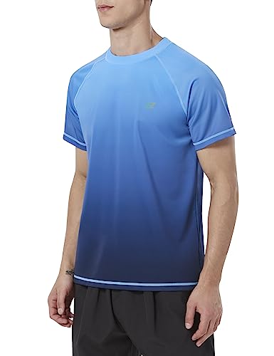 Men's Swim Shirts Rash Guard Short Sleeve UPF 50+ UV Sun Protection SPF Shirt Quick Dry Swimming Fishing Water Beach T Shirts3