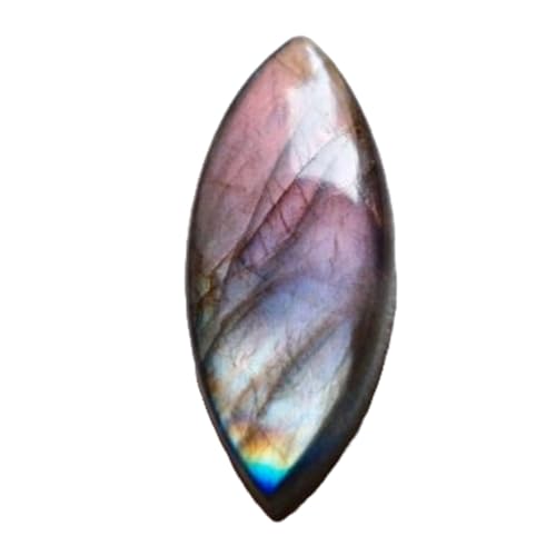 Labradorite violette naturelle en marquise 43x16mm | Pierre pour fabrication de bijoux et bague