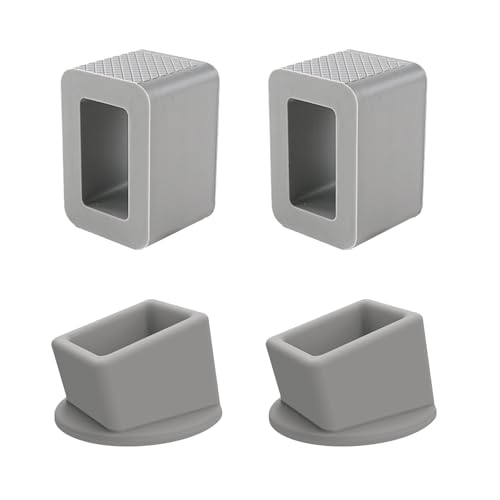 CCDANSIYUCR 4 PCS Silicone Seat Belt Buckle Holder - Non-Slip Car Seatbelt Booster for Kids & Adults - Keeps Buckle Upright for Easy Access in Front/Rear Seats (Gray)