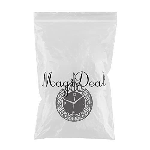 Magideal Religious Islamic Wall Clock Acrylic Muslim Ramadan Eid Mirror Wall Clock Vintage Irregular Hanging Clock For Bedroom Living Room Decoration, Black #TOP1