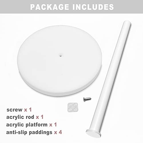 Bigfety Acrylic Paper Towel Holder, Paper Towel Stand For Countertop, White #TOP3
