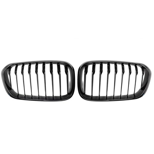 Parrilla de riñón delantera negro brillante acabado premium para parachoques F20 F21 2015-2017