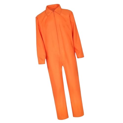 Combinaison costume prison adulte à manches longues pour animer vos jeux de rôle et spectacles
