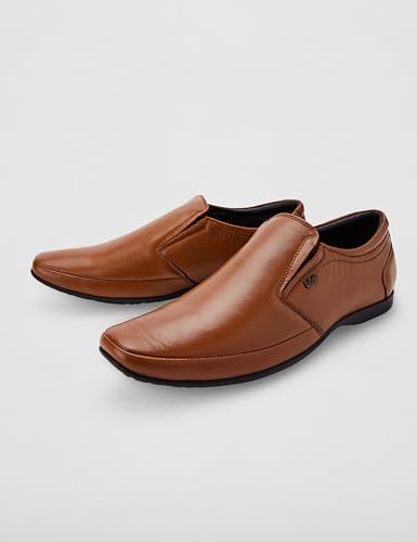 Image of Lee Cooper LC9254B1R Men's Lightweight Leather Shoes | Comfortable, Stylish Slip-On Formal Footwear for Office, Business