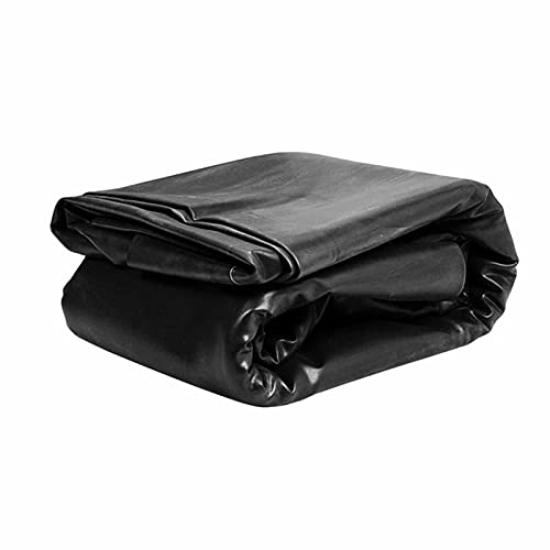 Schwarze 7,9 mm Teichunterlage, langlebige Gummi-Teichfolie, Y- und umweltfreundliche Teichhäute, Teichfolie, für Karpfenteiche, Brunnen und Wassergärten (Verschiedene Größen)/4 x 9 m/13 x 29 Fuß – Bild 3