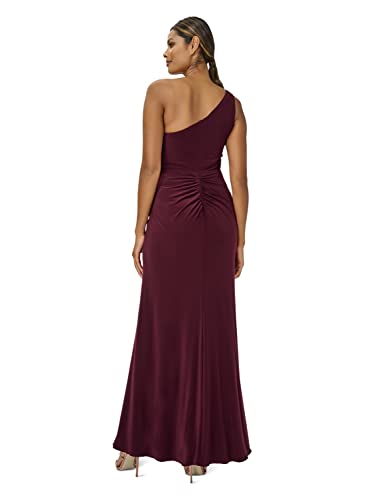 Image of Adrianna Papell One Shoulder Jersey Dress