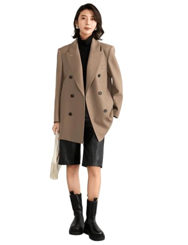 Blazer de smoking femme haut de costume double boutonnage pour voyage