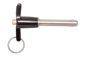 1/2 Dia, 2.00 Grip Lg, T-Handle Quick Release Ball Lock Pins, Commercial Grade 1 Each