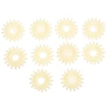 WOONEKY 10 piezas Engranajes para Incubadora Motor Repuestos Accesorios para Girar Huevos Precisión Alta Rendimiento Compatible Incubadoras Automáticas
