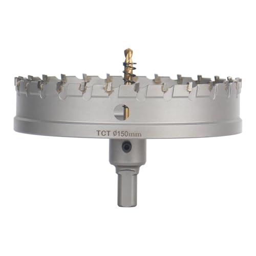 Vearter 150mm 超硬 ホールソービットT.C.T素材カーバイドコバルトスチールカッターステンレススチールシートアイアンメタルカッティン