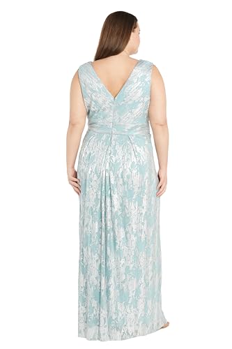 Image of Womens Long Metallic Printed Gown