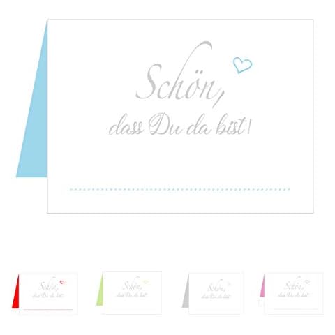 Edition Seidel Set 50 Premium Tischkarten Tischkärtchen Platzkarten Namenskarten Hochzeit Cover