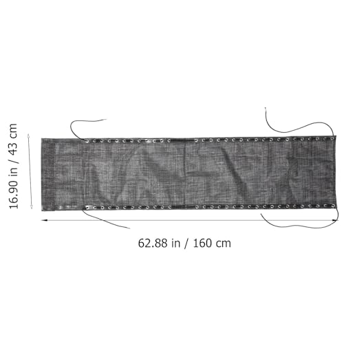 Tela de repuesto para sillón reclinable plegable negra de jardín y terraza FOYTOKI 4
