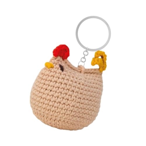 Kit de crochet pour débutants fil recyclé Knitty Critters amigurumi animaux poulet