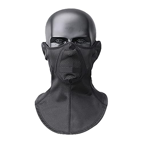 Tomshin Lenço aquecedor de pescoço Protetor facial térmico à prova de vento balaclava no inverno par