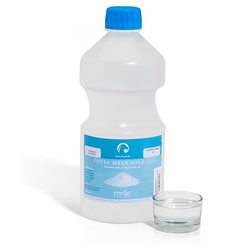STRÖH Totes Meer Sole 5% (1l) Inhalation • Hustensaft Pferd • Regeneration der Atemwege bei Pferden • Bei Atemwegserkrankungen, Allergie & Ekzeme