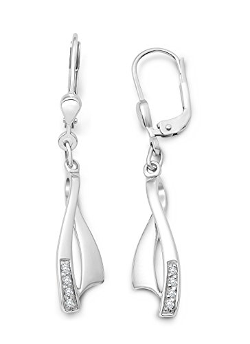 Preisvergleich Produktbild Miore Damen Ohrringe 925 Sterling Silber Zirkonia MSM209E