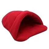 fxwtich Dog Accessories Thick Fleece Warm Dog Tent Cave Bed Slipper Shape Pet Sleeping Cushion