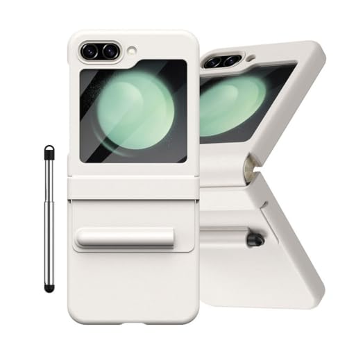 Étui Samsung Z Flip 4 blanc mat discret pour usage quotidien actif